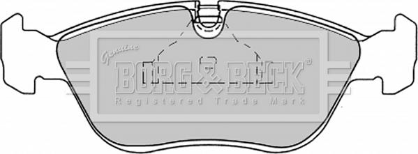 Borg & Beck BBP1390 - Тормозные колодки, дисковые, комплект autospares.lv