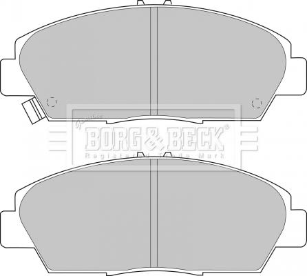 Borg & Beck BBP1398 - Тормозные колодки, дисковые, комплект autospares.lv