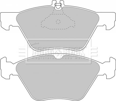 Borg & Beck BBP1393 - Тормозные колодки, дисковые, комплект autospares.lv