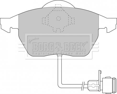 Borg & Beck BBP1392 - Тормозные колодки, дисковые, комплект autospares.lv