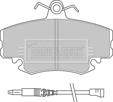 Borg & Beck BBP1397 - Тормозные колодки, дисковые, комплект autospares.lv