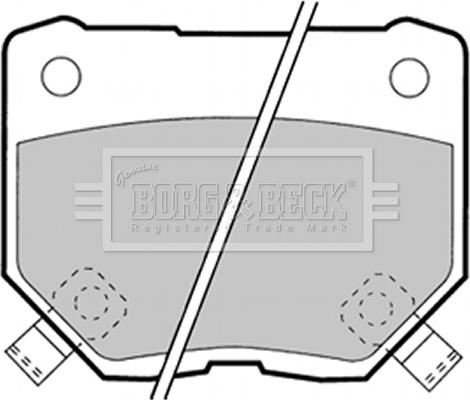 Borg & Beck BBP1349 - Тормозные колодки, дисковые, комплект autospares.lv