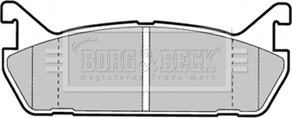 Borg & Beck BBP1344 - Тормозные колодки, дисковые, комплект autospares.lv