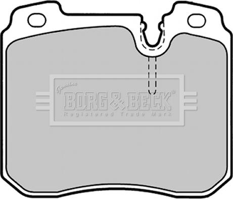 Borg & Beck BBP1340 - Тормозные колодки, дисковые, комплект autospares.lv