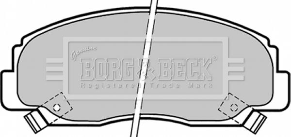 Borg & Beck BBP1341 - Тормозные колодки, дисковые, комплект autospares.lv