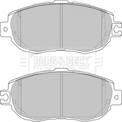 Borg & Beck BBP1352 - Тормозные колодки, дисковые, комплект autospares.lv