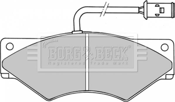 Borg & Beck BBP1357 - Тормозные колодки, дисковые, комплект autospares.lv