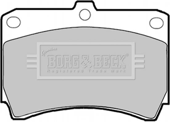 Borg & Beck BBP1365 - Тормозные колодки, дисковые, комплект autospares.lv