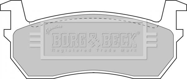 Borg & Beck BBP1309 - Тормозные колодки, дисковые, комплект autospares.lv