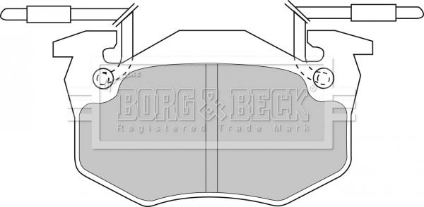 Borg & Beck BBP1306 - Тормозные колодки, дисковые, комплект autospares.lv
