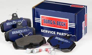 Borg & Beck BBP1302 - Тормозные колодки, дисковые, комплект autospares.lv