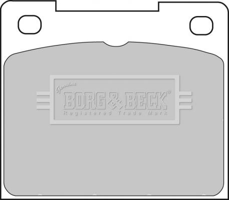 Borg & Beck BBP1307 - Тормозные колодки, дисковые, комплект autospares.lv