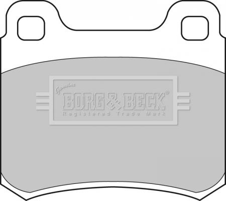 Borg & Beck BBP1315 - Тормозные колодки, дисковые, комплект autospares.lv