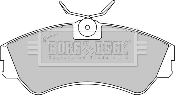 Borg & Beck BBP1316 - Тормозные колодки, дисковые, комплект autospares.lv