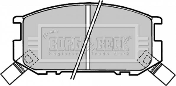 Borg & Beck BBP1318 - Тормозные колодки, дисковые, комплект autospares.lv