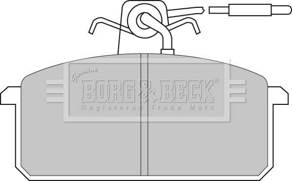 Borg & Beck BBP1317 - Тормозные колодки, дисковые, комплект autospares.lv