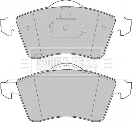 Borg & Beck BBP1384 - Тормозные колодки, дисковые, комплект autospares.lv