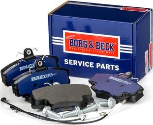 Borg & Beck BBP1386 - Тормозные колодки, дисковые, комплект autospares.lv