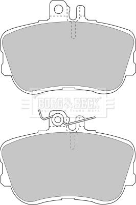 Borg & Beck BBP1388 - Тормозные колодки, дисковые, комплект autospares.lv