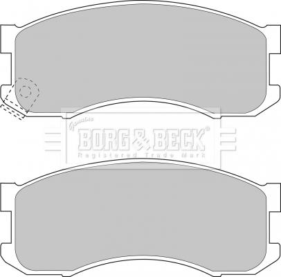 Borg & Beck BBP1336 - Тормозные колодки, дисковые, комплект autospares.lv