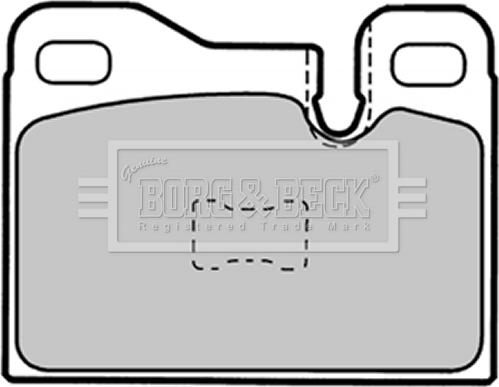 Borg & Beck BBP1337 - Тормозные колодки, дисковые, комплект autospares.lv