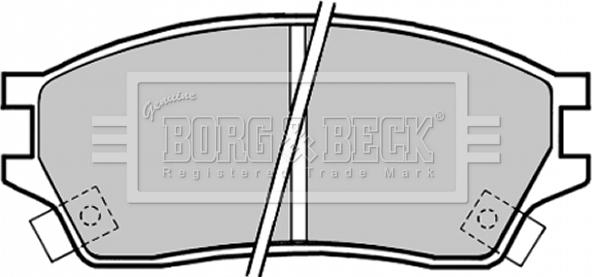 Borg & Beck BBP1325 - Тормозные колодки, дисковые, комплект autospares.lv