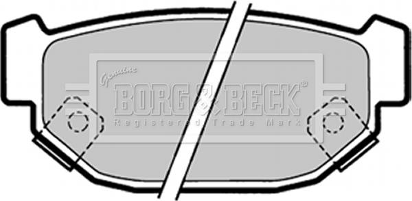 Borg & Beck BBP1322 - Тормозные колодки, дисковые, комплект autospares.lv