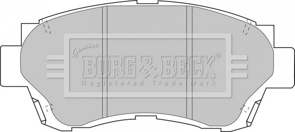 Borg & Beck BBP1377 - Тормозные колодки, дисковые, комплект autospares.lv