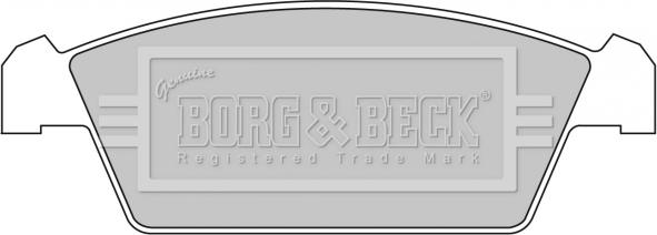 Borg & Beck BBP1299 - Тормозные колодки, дисковые, комплект autospares.lv