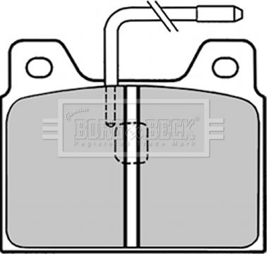 Borg & Beck BBP1295 - Тормозные колодки, дисковые, комплект autospares.lv