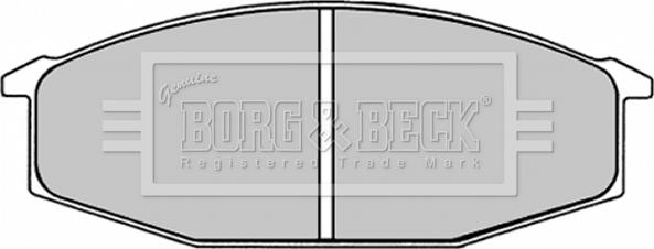 Borg & Beck BBP1245 - Тормозные колодки, дисковые, комплект autospares.lv