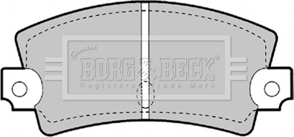 Borg & Beck BBP1247 - Тормозные колодки, дисковые, комплект autospares.lv