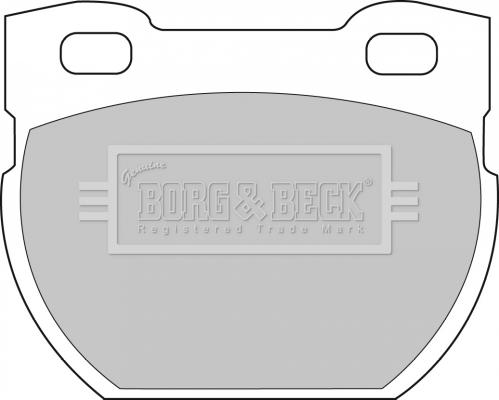 Borg & Beck BBP1250 - Тормозные колодки, дисковые, комплект autospares.lv