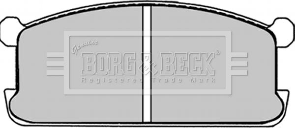 Borg & Beck BBP1251 - Тормозные колодки, дисковые, комплект autospares.lv