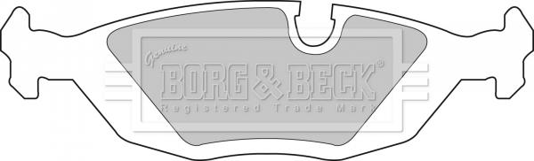 Borg & Beck BBP1266 - Тормозные колодки, дисковые, комплект autospares.lv