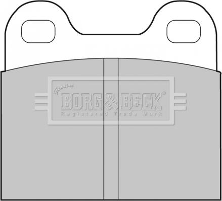 Borg & Beck BBP1260 - Тормозные колодки, дисковые, комплект autospares.lv