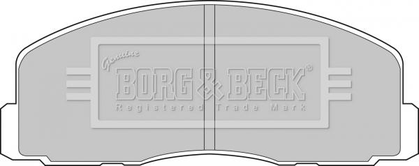 Borg & Beck BBP1262 - Тормозные колодки, дисковые, комплект autospares.lv