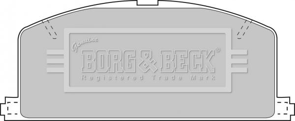 Borg & Beck BBP1267 - Тормозные колодки, дисковые, комплект autospares.lv