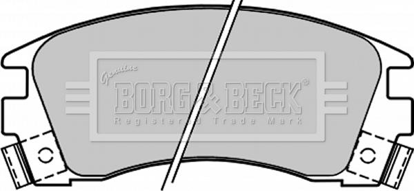 Borg & Beck BBP1209 - Тормозные колодки, дисковые, комплект autospares.lv