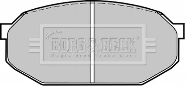 Borg & Beck BBP1205 - Тормозные колодки, дисковые, комплект autospares.lv