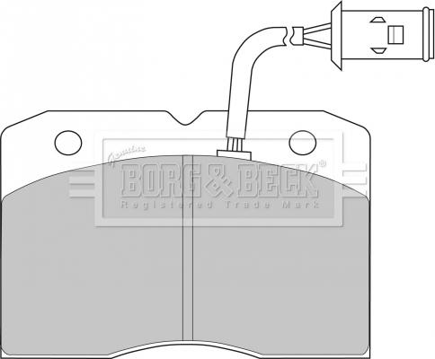 Borg & Beck BBP1202 - Тормозные колодки, дисковые, комплект autospares.lv