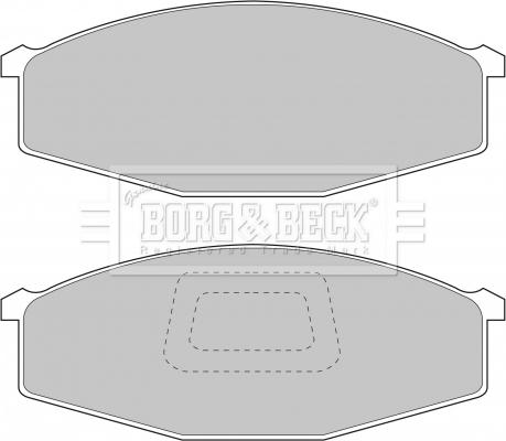 Borg & Beck BBP1214 - Тормозные колодки, дисковые, комплект autospares.lv
