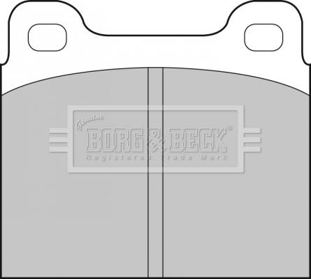 Borg & Beck BBP1210 - Тормозные колодки, дисковые, комплект autospares.lv