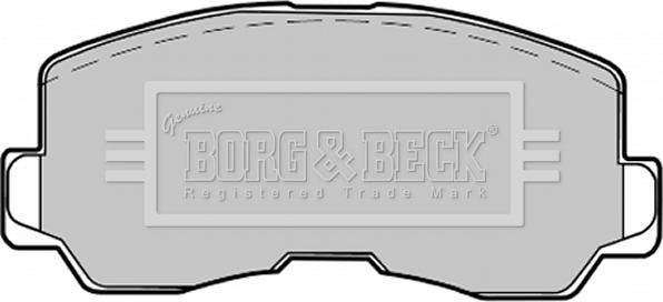 Borg & Beck BBP1213 - Тормозные колодки, дисковые, комплект autospares.lv