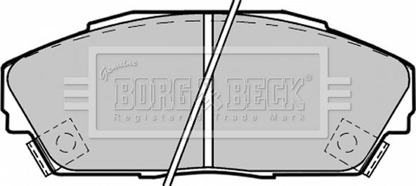 Borg & Beck BBP1217 - Тормозные колодки, дисковые, комплект autospares.lv