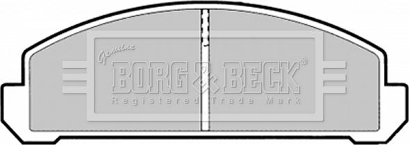 Borg & Beck BBP1289 - Тормозные колодки, дисковые, комплект autospares.lv