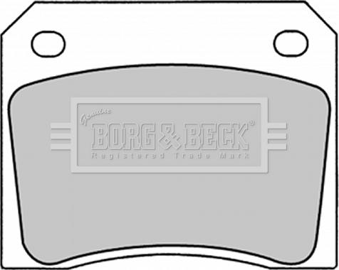 Borg & Beck BBP1281 - Тормозные колодки, дисковые, комплект autospares.lv
