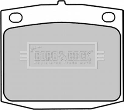 Borg & Beck BBP1288 - Тормозные колодки, дисковые, комплект autospares.lv