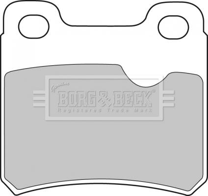 Borg & Beck BBP1282 - Тормозные колодки, дисковые, комплект autospares.lv