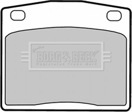Borg & Beck BBP1287 - Тормозные колодки, дисковые, комплект autospares.lv